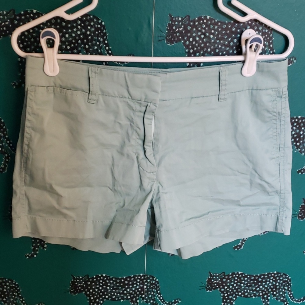 J. Crew chino shorts in mint